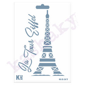 Plantilla Torre Eiffel con Letras | KashakyDex | Torre Eiffel con Letras