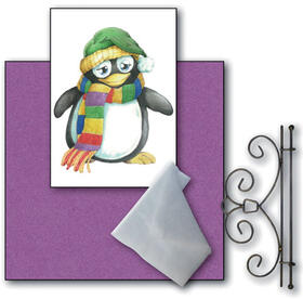 Kit Fieltro | Stamperia | Mini tapiz pinguino
