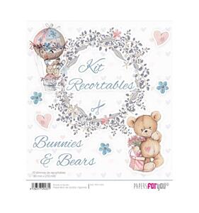 Coleccin Bunnies & Bears | Papers For You | Kit de Recortables