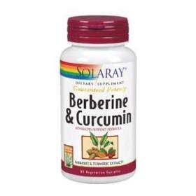 Berberina & Crcuma  | Solaray | 60 cpsulas (600 gramos)