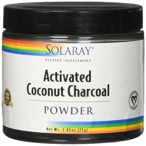 Carbón Activado de Coco | Solaray | 75 gramos