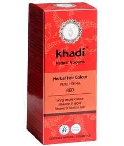 Tinte Capilar Henna Natural 100% Pura (Color rojizo) | Khadi | 100 gramos