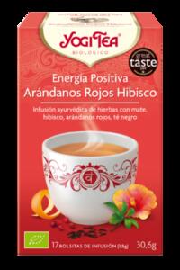 Infusin Energa Positiva Arndanos Rojos Hibisco | Yogi Tea | 17 bolsitas de infusin