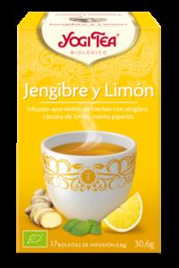 Infusin Jengibre y Limn | Yogi Tea | 17 bolsitas de infusin