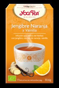 Infusin Jengibre, Naranja y Vainilla | Yogi Tea | 17 bolsitas de infusin