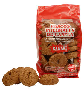 Roscos integrales de canela | Sanavi | 400 gramos