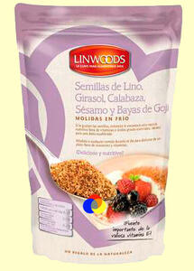 Semillas de lino con girasol, calabaza, ssamo y bayas de goji | Linwoods | 200 gramos